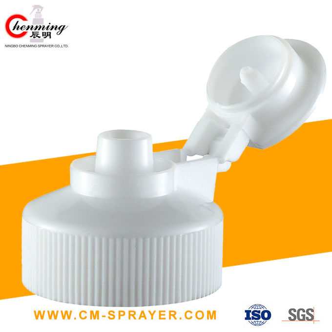 38-400 24/410 Trắng Mũ lật trên Chống trẻ em 24mm 38mm Bản lề váy tròn có gân 0